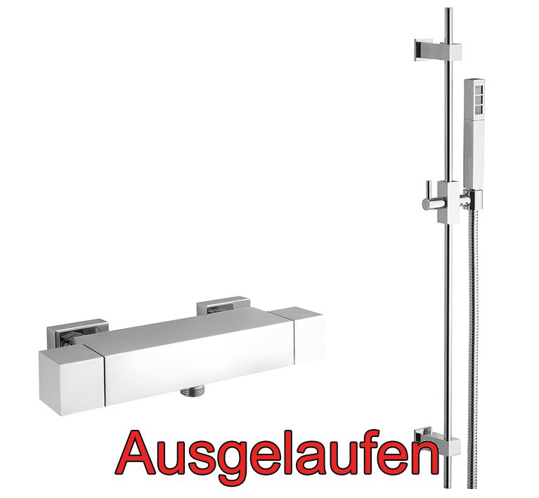 DIBL'quarda Thermostat-Brausebatterie zur Aufputzmontage, mit Brausegarnitur 755 mm