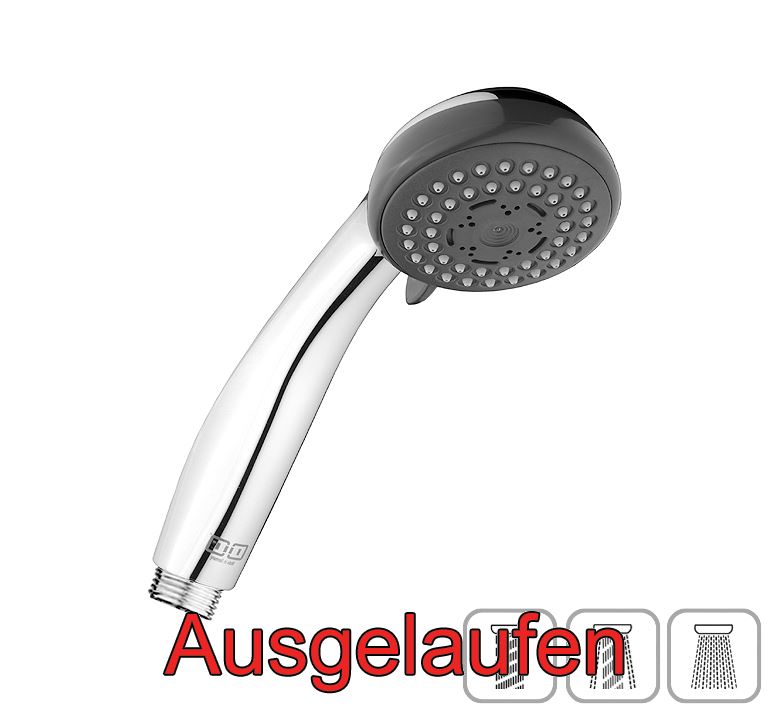 DIBL'fit Kunststoff-Dreistrahl-Antikalk-Handbrause