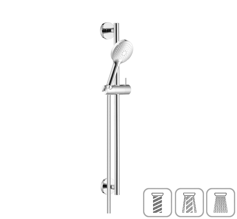 DIBL'fit Brausegarnitur mit rundem Brauserohr Ø 18 mm x 650 mm