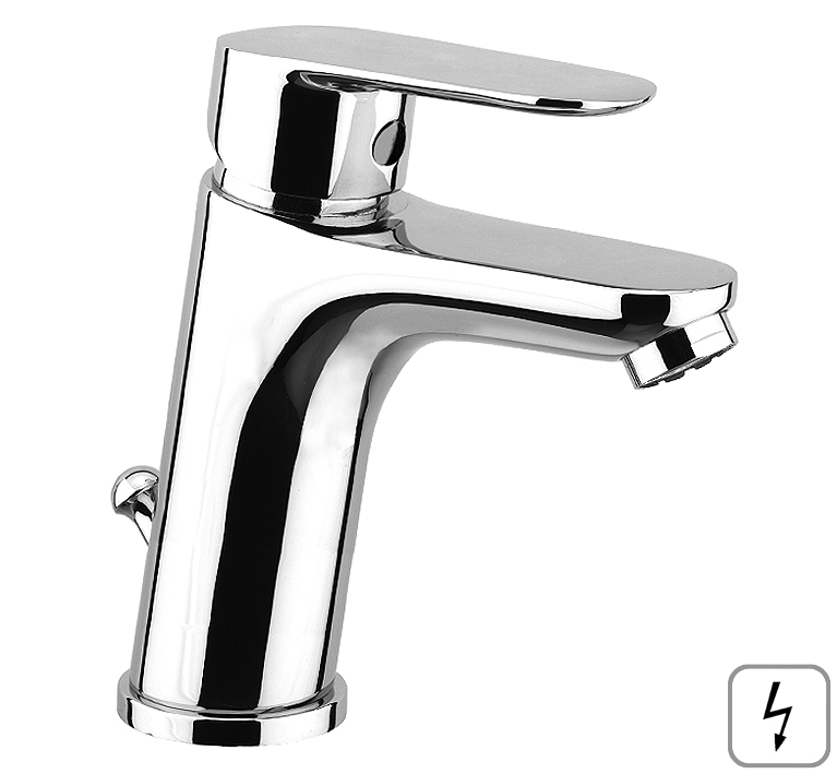 DIBL'geo "Edition 2" Einhebel-Waschtischbatterie, mit Ablaufgarnitur, Niederdruck